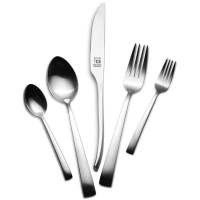 Besteck-Set CARL SCHMIDT SOHN "Cloppenburg", silber (silberfarben), 60 tlg., Edelstahl 18/0, Essbesteck-Sets, matt satiniert Image