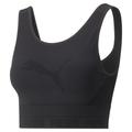 Crop-Top PUMA "EvoKNIT Damen" Gr. M, schwarz (black) Damen Tops Sport