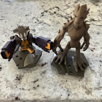 Disney Video Games & Consoles | Rocket Raccoon And Groot Infinity 2.0 Figures From Guardians Of The Galaxy. | Color: Black/Brown | Size: Os