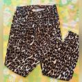 Kate Spade Pants & Jumpsuits | Kate Spade Broome Street Cheetah Leopard Print Stretch Twill Skinny Pants, Nwot | Color: Black/Tan | Size: 27