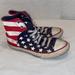 Converse Shoes | Converse All Star 622366f American Flag Hook & Loop Junior Size Us 3 High Top | Color: Red/White | Size: Boys 3