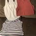 American Eagle Outfitters Tops | 3 Tank Tops One Navy And American Eagle | Color: Blue/White | Size: L