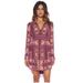 Free People Dresses | Free People Bridgette Dress In Berry Combo | Color: Pink/Purple | Size: Xs