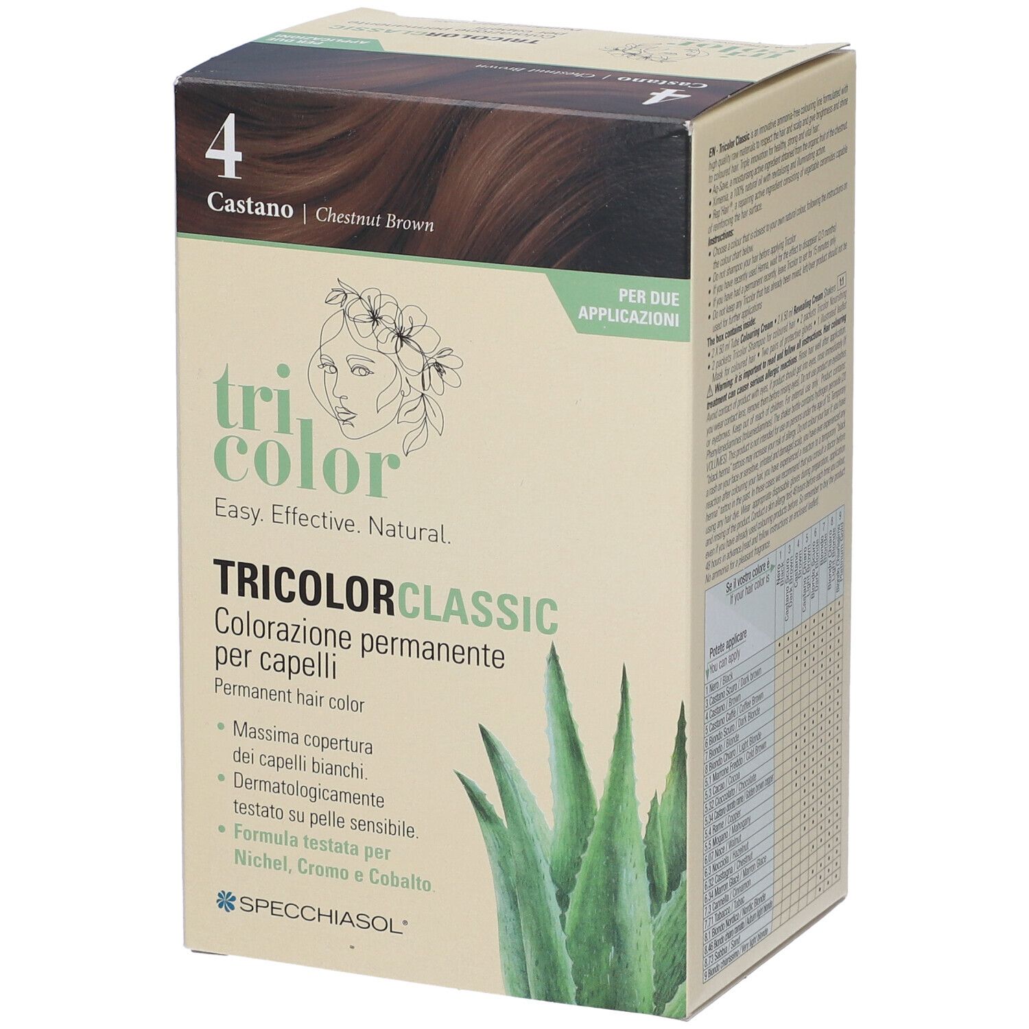 SPECCHIASOL Tricolor Classic – Colorazione permanente 1 pz Fissante (p