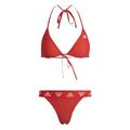 Adidas, Triangle Bikini, Bikini, Leuchtend Rot/Weiß, L, Donna