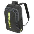 HEAD Base Backpack Tennisrucksack, schwarz/gelb, 17L