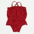 Pre-owned Gap Girls Red | Stars 1-piece Swimsuit size: 0-6 Months