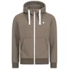 Kapuzensweatshirt DEPROC ACTIVE "FinnCMYK II MEN", Herren, Gr. M (50), braun, 50% Baumwolle; 50% Polyester, casual, bequem, Langarm angesetztes Bündchen, Sweatshirts, weiche Fleecejacke mit Kängurutasche