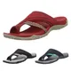 Sandales compensées orthopédiques 4WD ouvertes pour femmes chaussures rétro vintage cuir anti-ald