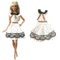 Robe d'été en coton pour Barbie robe chemise Slim fête d'anniversaire accessoires cadeaux 287A