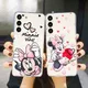 Coque souple transparente rose Disney Minnie Mouse coque de téléphone pour Samsung Galaxy S23 S22