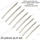 A Set 24 Pcs Electric Guitar Fret Wire Copper Nickel Alloy Guitar Fingerboard Fret Wire / 2.4mm &