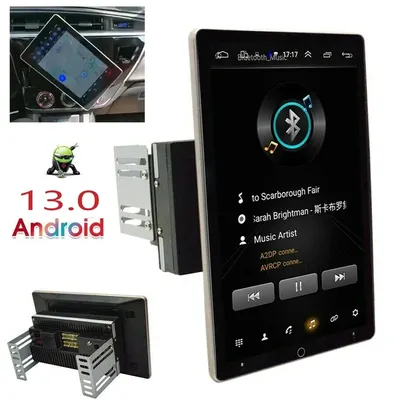 Autoradio Android 10.1 avec Écran Tactile Vertical Rotatif GPS Wifi Limitation FM Lecteur MP5