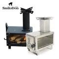 SmiloDon-Mini poêle à bois d'extérieur en acier inoxydable brasero à bois de chauffage chauffage