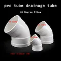 Tuyau de vidange en PVC blanc coude résistant à 45 diamètre intérieur 50mm-200mm raccords de