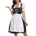 Costume de fille de bière bavaroise allemande traditionnelle pour femmes robe de cosplay de femme