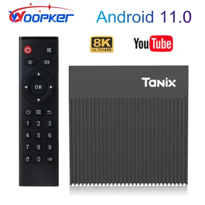 Tanix Tage-Boîtier TV Amlogic S905tage Android 11.0 AV1 3D 8K 4 Go 64 Go UHD lecteur