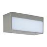 V-tac - Applique Murale Extérieure led Directe / Indirecte 12W IP65 Rectangulaire Grise VT-8057