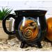 Trinx Wicca Neo Paganism Sabbats Seasonal Wheel Of The Year Fantasy Dragon w/ Sacred Symbols Heat Color Changing Cauldron Shaped Magic Mug C Porcelain/ | Wayfair