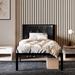 Wade Logan® Armarni Twin Platform Bed Upholstered/Metal/Linen in Black | 40.9 H x 78 W x 81.9 D in | Wayfair 51D86AC3333A4AAD878D6ABE21C1727A