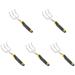 Homemaxs 5pcs Garden Hand Cultivator Tool Garden Tool Cultivator Hand Tiller Portable Digging Tool