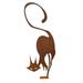 zttd metal cat fence topper decor metal cat silhouette metal fence art decor cat garden statues cat decorative garden stakes for yard garden outdoor decorations a