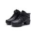 Ymiytan Womens Sneakers Platform Jazz Shoe Split Sole Dance Shoes Modern Casual Lightweight Thick Soled Black 5