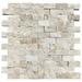 Parkside Travertine 1" x 2" Split Face Mosaic