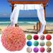 Yirtree Craft and Party Flower Rose Pomander Kissing Ball for Wedding Party Decoration 7.87 Artificial Rose Silk Flower Balls Kissing Ball Hanging Decoration Centerpieces