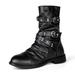 Motorcycle Boots Racing Hiking Outdoor Work Mid Ankle Shoes for Men