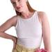 J. Crew Tops | J.Crew Form Knit Tank Top Suiting Shell White New | Color: White | Size: 2x