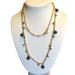 J. Crew Jewelry | J. Crew Rhinestone And Black Bead Station Necklace | Color: Black/Gold | Size: Os