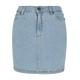 Jerseyrock URBAN CLASSICS "Damen Ladies Organic Stretch Denim Mini Skirt" Gr. 27, blau (clearblue bleached) Damen Röcke