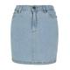 Jerseyrock URBAN CLASSICS "Urban Classics Damen Ladies Organic Stretch Denim Mini Skirt" Gr. 27, blau (clearblue bleached) Damen Röcke
