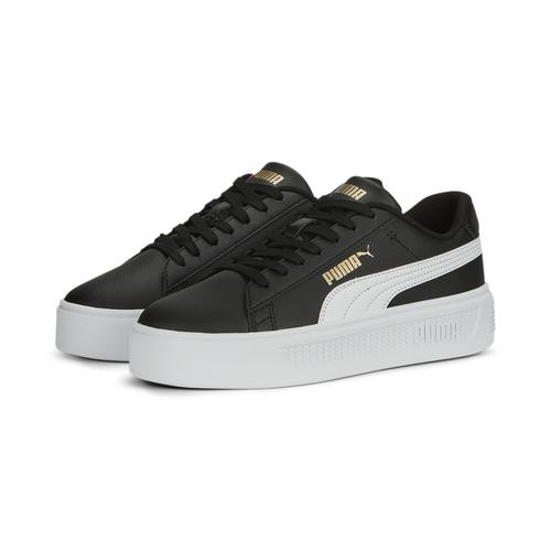 „Sneaker PUMA „“Smash Platform v3 Sneakers Damen““ Gr. 40.5, schwarz-weiß (black white gold) Schuhe Sneaker“