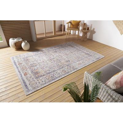 Teppich HANSE HOME "Luxor", bunt (creme,bunt), B:230cm H:3mm L:340cm, Polypropylen (PP), Teppiche, In-& Outdoor, Läufer, wetterfest, Balkon, Wohnzimmer, Orient Image
