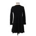 Ann Taylor LOFT Casual Dress - Sweater Dress: Black Dresses - Women's Size X-Small Petite