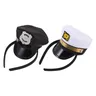 Bonnets de capitaine pour enfants 2 pièces bandeau de capitaine de Yacht bandeau de marin de la