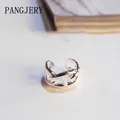 PANGJARY-Bague en Argent en Forme de H pour Femme Bijou Créatif Chic Personnalité Simple