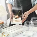 Boîtes à Gâteaux Transparentes pour Cadeau d'Anniversaire Emballage de Mariage Dessert Chi