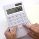 Calculatrice de bureau à grand écran à 12 chiffres énergie solaire et batterie alimentation des