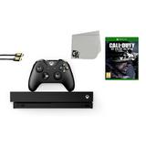 Microsoft Xbox One X 1TB Gaming Console Black with Call of Duty- Ghosts BOLT AXTION Bundle Used