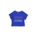 Cat & Jack Rash Guard: Blue Print Sporting & Activewear - Kids Girl's Size 14