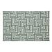 Reversible Mat 6x9 Foot Outdoor Polypropylene Pattern Patio Rug Olive Green/Beige