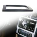 Fairnull Audio Panel Waterproof Wear-resistant Plastic Black Audio Plate 2DIN for Ford Focus Transit 2005-up