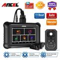 Ancel DP500 Automotive Diagnostic Scan Tool Car Mileage Adjustment Tool Key Programming OBD2 Scanner Car Scanner ABS Bleeding Oil Reset 11 Services OBD EOBD Automotive Code Reader Automobile Scanner