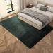 Ghouse 6x9 Soft Black Faux Fur Rug Machine Washable Area Rugs for Bedroom Fluffy Rugs for Living Room Carpet Sheepskin Rug