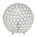 Mod Lighting and Decor 10 Chrome Round Crystal Orb Table Lamp
