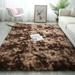 Tie Dye Gradient Carpet Furry Comfortable Super Soft Carpet For Living Rooms Bedrooms