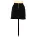 Topshop Casual Bodycon Skirt Mini: Black Print Bottoms - Women's Size 8